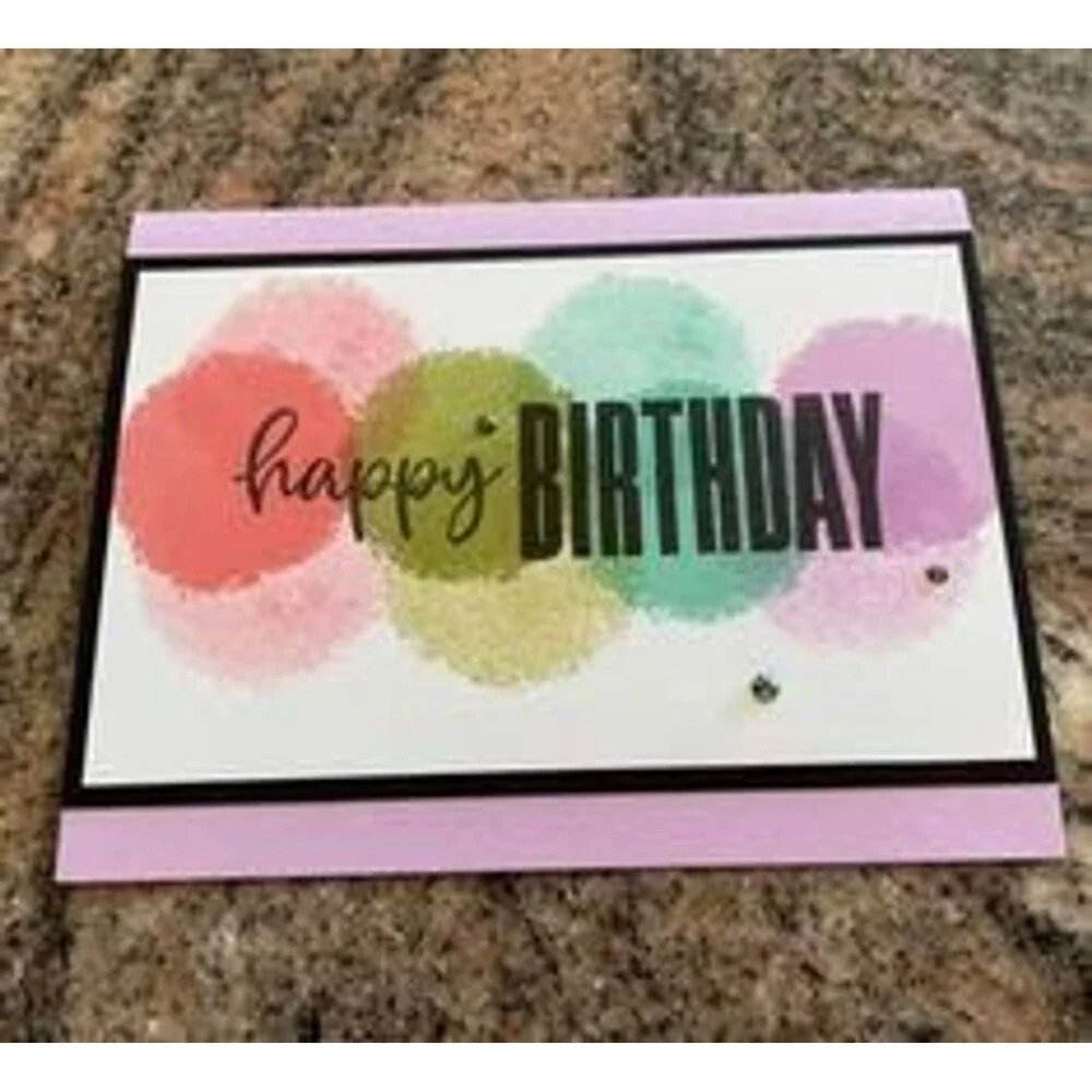 NWOT Stampin Up Set Textures Frame polymer cling Card Craft Scrapbook BAckground